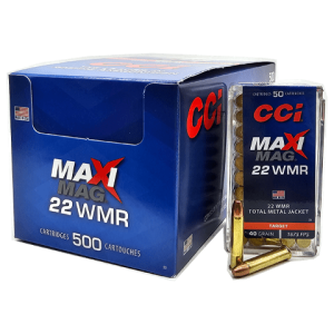 22 Magnum - CCI Maxi Mag 40 Grain TMJ - 500 Rounds