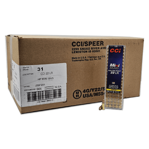 22 Long Rifle – CCI Mini Mag 36 Grain CPHP – 5000 Rounds