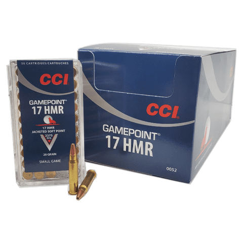 17 HMR - CCI Gamepoint 20 Grain JSP 500 Rounds