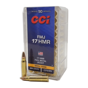 17 HMR - CCI 20 Grain Full Metal Jacket - 50 Rounds
