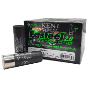 12 Gauge - Kent Fasteel 2.0 Plated Steel #4 Shot 3"