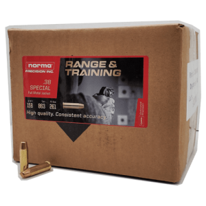 38 Special - NORMA 158 Grain Full Metal Jacket Loose Pack - 1000 Rounds