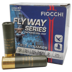 12 Gauge - Fiocchi 3-1/2" Fly Way Series #2 Steel Shot - 25 Rounds