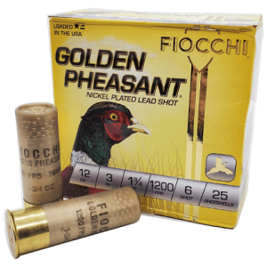 12 Gauge - Fiocchi 3" Golden Pheasant #6 Shot
