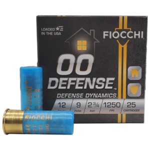 12 Gauge - Fiocchi Defense Dynamics 2-3/4" 00 Buckshot