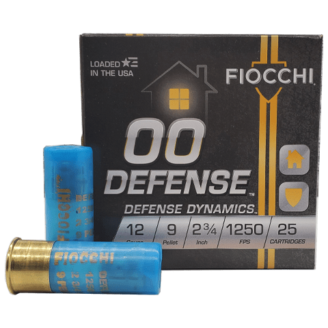 12 Gauge - Fiocchi Defense Dynamics 2-3/4" 00 Buckshot