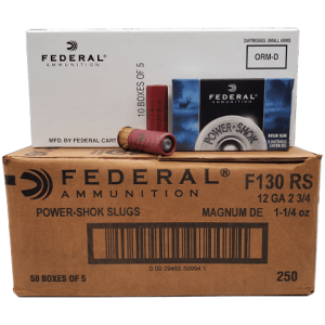 12 Gauge - Federal Power-Shok Magnum Rifled Slug Case