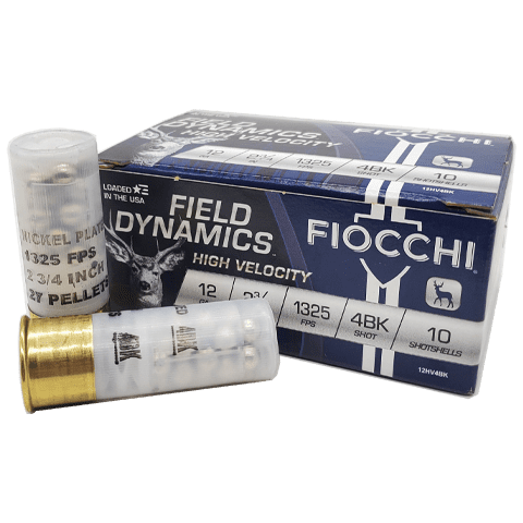12 Gauge - Fiocchi 2-3/4" Field Dynamics #4 Buckshot
