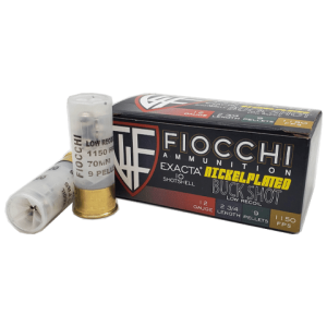 12 Gauge - Fiocchi Exacta 00 Nickel Plated Buckshot