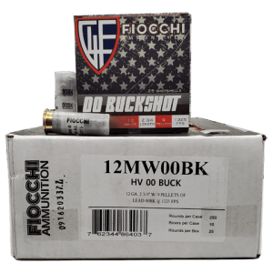 12 Gauge - Fiocchi 12 Gauge 9 Pellet hight Velocity 00 Buckshot Case