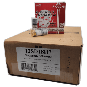12 Gauge - Fiocchi 2-3/4" Shooting Dynamics 7.5 Shot 1200 Fps - 250 Rounds