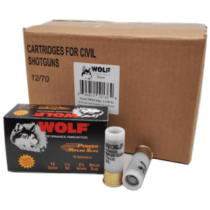 12 Gauge - Wolf Performance Rifled Slug 2-3/4" Case