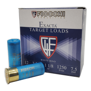 12 Gauge - Fiocchi Exacta 2-3/4" White Rhino #7.5 Shot - 25 Rounds