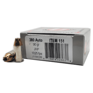 380 Auto - Underwood 90 Grain JHP - 20 Rounds