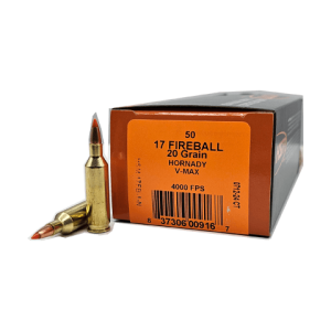 17 Fireball – HSM 20 Grain Hornady V-Max – 50 Rounds