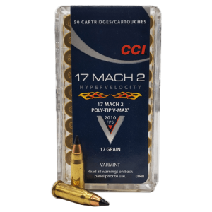 17 Mach 2 - CCI 17 Grain Hyper Velocity Poly-Tip V-Max