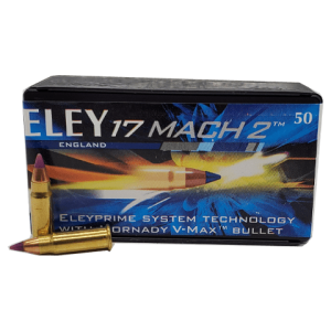 17 Mach 2 - Eley England 17 Grain Hornady V-Max