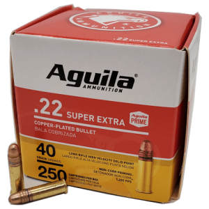 22 Long Rifle - Aguila Super Extra 40 Grain CPRN 250 Rds.