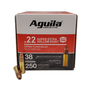 22 Long Rifle – Aguila Super Extra 38 Grain CPHP