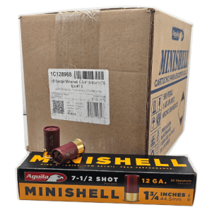 12 Gauge – Aguila Mini Shell 7 1/2  shot – 500 Rounds