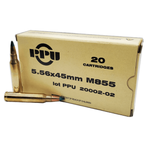 5.56 Nato - PPU Military Grade XM855 62 Grain FMJ