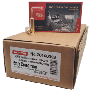 6mm Creedmoor - Norma 107 Grain Golden Target Match Case