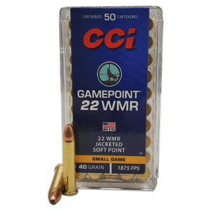 22 magnum - CCI Gamepoint 40 Grain Jacketed Soft Point