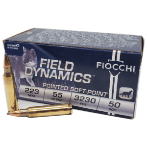 223 Rem - Fiocchi 55 Grain Field Dynamics Pointed Soft Point