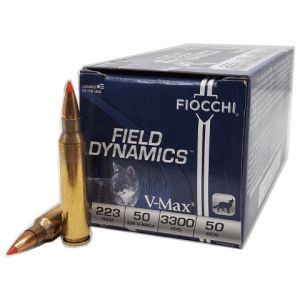 223 Rem - Fiocchi 50 Grain Field Dynamics V-Max - 50 Rounds