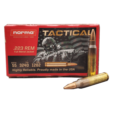223 Rem - Norma Tactical 55 Grain FMJ