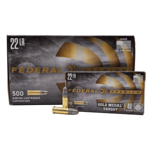 22 Long Rifle - Federal 40 Grain Gold Medal Target 500rd. Brick