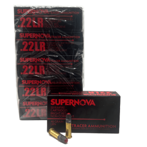 22 Long Rifle – Supernova 40 Grain Red Tracer – 500 Rounds