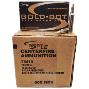 223 Rem - Speer Gold Dot LE 75 Gr. SP Self Defense Case