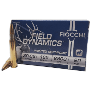 30-06 - Fiocchi Field Dynamics 165 Grain Pointed Soft Point - 20 Rounds