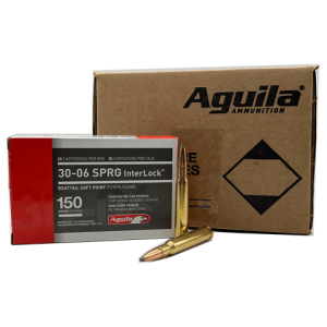 30-06 SPRG - Aguila 150 Grain Hornady InterLock BTSP - 200 Rounds