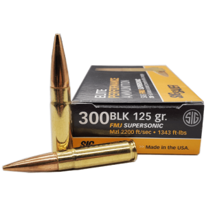 300 Blackout - SIG Elite Perfomance 125 Grain Supersonic FMJ