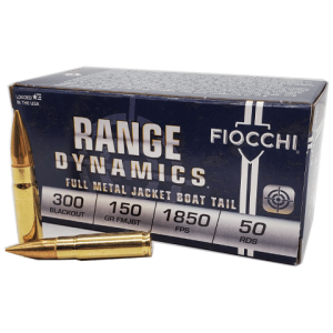 300 Blackout - Fiocchi Range Dynamics 150 Grain FMJBT