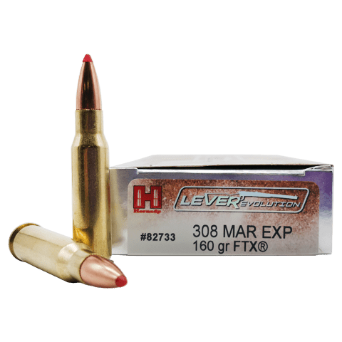 .308 Marlin Express – Hornady LEVERevolution 160 Grain FTX – 20 Rounds