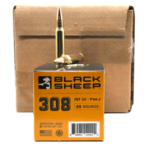 308 Win – Black Sheep 147 Grain FMJ – 500 Rounds