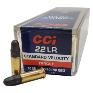 22 Long Rifle - CCI Standard Velocity 40 Grain LRN - 100 Rounds