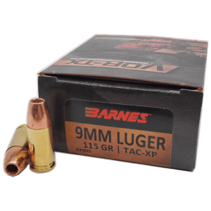 9mm - Barnes Tac-X PD 115 Grain VOR-TX Hollow Point