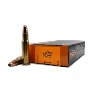 348 Win – HSM 200 Grain Lead Flat Point – 20 Rounds