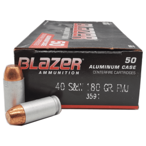 40 S&W - CCI Blazer Aluminum 180 Grain Full Metal Jacket