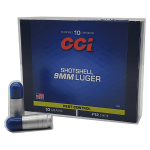 9mm - CCI Shotshell 53 Grain #12 Shot - 10 Rounds