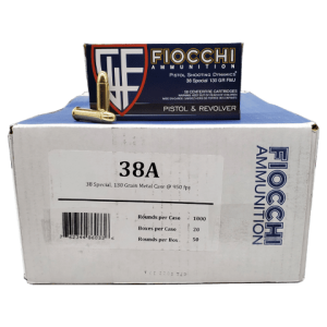 38 Special - Fiocchi Shooting Dynamics 130 Grain FMJ Case