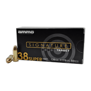 38 Super – Ammo Inc Signature 135 Grain TMC – 50 Rounds