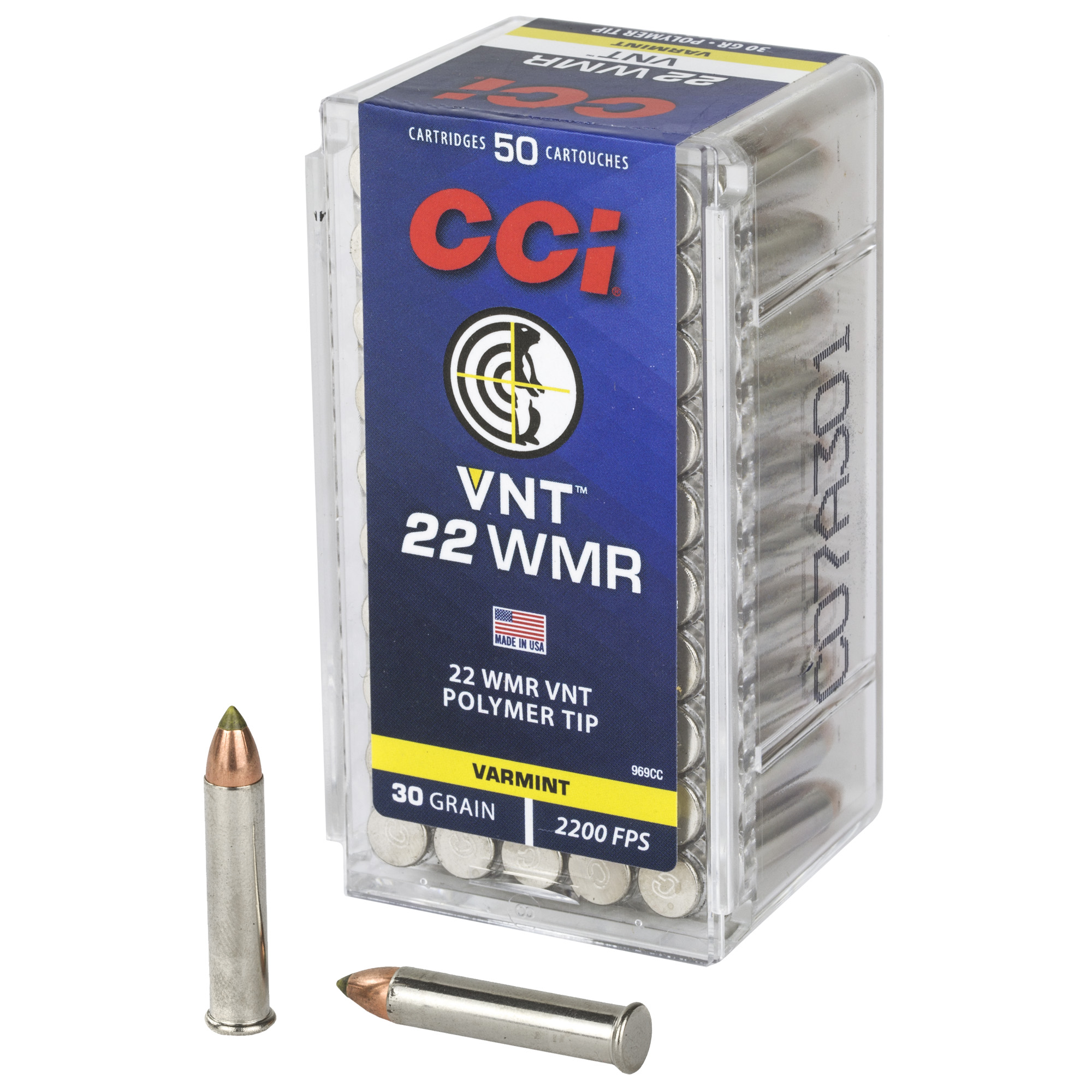CCI. 22 WMR 30gr Varmint Tip 50CT
