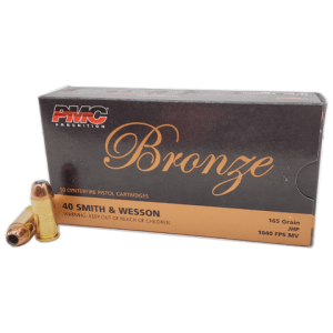 40 S&W - PMC Bronze 165 Grain Jacketed Hollow Point