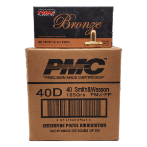 40 S&W - PMC Bronze 165 Grain FMJ Case
