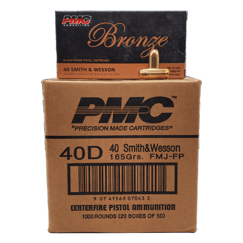 40 S&W - PMC Bronze 165 Grain FMJ Case